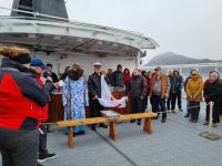 Polarkreistaufe an Bord der 