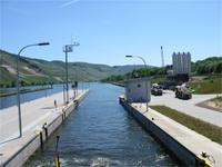 Schleuse an der Mosel