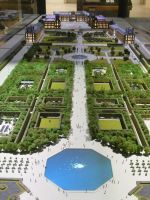 Blick auf die Tuillerien - Modell im Louvre