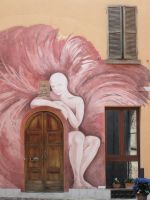 Fassadenmalerei in Dozza