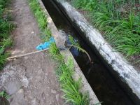 Levada-Wanderung - illegale Wasserentnahme