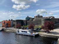 2. Tag – Athlone – Blick auf Boot und Athlone Castle