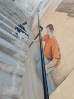 Hübsche Malerei an einer Treppe, Mellieha Malta