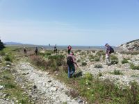 Ankunft am Strand von Nonza