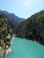 Verdon-Schlucht von der Pont Galetas