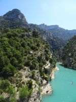 Verdon-Schlucht von der Pont de Galetas