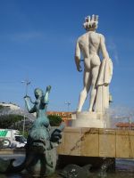 Nizza, Apollo von hinten mit fröhlicher Nixe