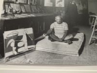 Antibes, Picasso-Museum, Picasso in seiner Werkstatt