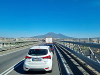 Erste Etappe der Heimreise - letzte Blicke zum Vesuv...