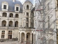 Chambord - ein Gerüst findet sich leider immer