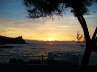 Sonnenaufgang am Hotel