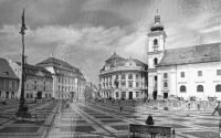 Marktplatz von Sibiu, Hermannstadt (Foto von 2017 ohne Marathonabsperrungen)