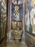 Wandmalerei in der Kirche der Heiligen Gottesmutter
