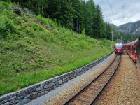 Fahrt mit dem Bernina-Express... 