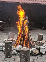 Heutiges Abendessen mit Lagerfeuer
