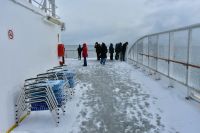 Hurtigruten - MS Polarlys - Hammerfest - der nächste Schneeschauer