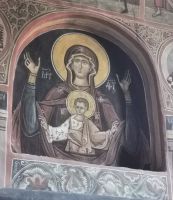 Maria mit dem Kind im Kloster Moldovita