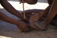 Besuch bei den Kalahari San People