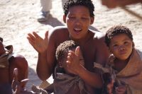 Besuch bei den Kalahari San People