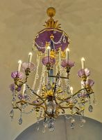 Schweden ist berühmt für seine Glaskunst, Lüster im Stockholmer Rathaus