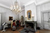 Innenraum des barocken Theaters Drottningholm