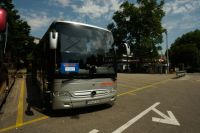 Unser Bus erwartet uns