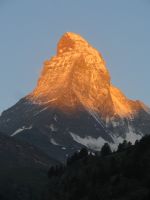 079 Zermatt - Sonnenaufgang am Matterhorn