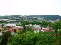 Blick auf Trondheim von der Festung 