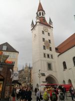 Spaziergang durch Altstadt von München