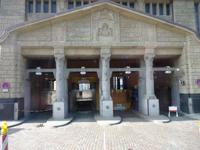 Einfahrt zum Alten Elbtunnel