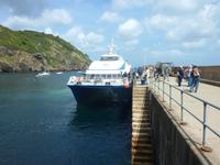 Ankunft der Fähre auf der Insel Sark