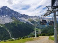 Kanzel Bergstation mit Blick zum Ortler und auf Sulden