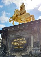 Goldener Reiter in Dresden - August der Starke