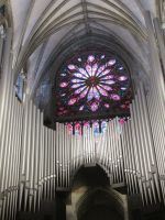 Nidarosdom: Rosette und Steinmeyer-Orgel