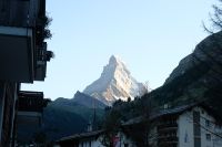 Der erste Blick in Zermatt