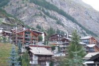 Blick auf Zermatt am Abend