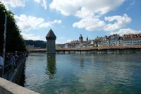 Blick zur Kapellbrücke