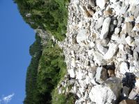 Überbleibsel der gewaltigen Mure vom Juni 2022