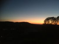 Sonnenuntergang am Hotel in Hohenau