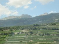 Rhonetal mit Blick nach Crans Montana