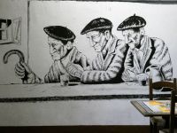 Basken beim Abendschoppen