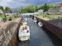 Schleusung im Kaledonischen Kanal
