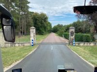 Einfahrt in die Domaine Chambord