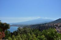 Sizilien - Taormina - erster Blick auf den aktiven Ätna