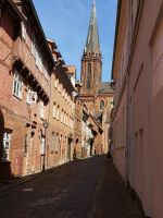 Traditionelle Gasse in Lüneburg