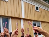 Polkagris überall in Gränna