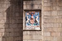 Schottisches Königswappen an Kings College in Aberdeen