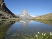 Gornergratbahn - Riffelsee mit Matterhornspiegelung