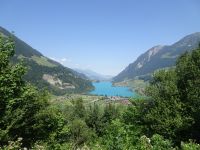 Über den Brünigpass: Blick zum Lungerner See