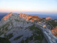 Sonnenaufgang Kulm-Hotel und 
